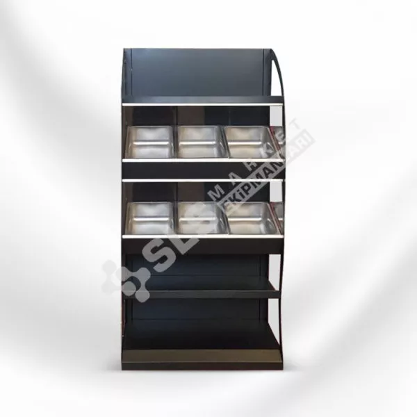 İki Katlı Aynalı Manav Reyonu