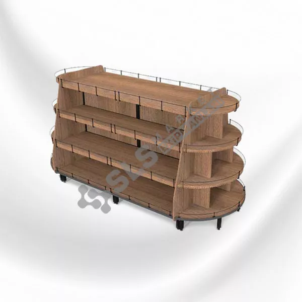 İki Katlı Aynalı Manav Reyonu