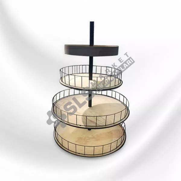 İki Katlı Aynalı Manav Reyonu