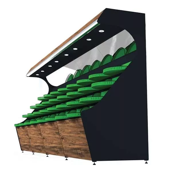 İki Katlı Aynalı Manav Reyonu