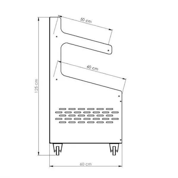 İki Katlı Aynalı Manav Reyonu